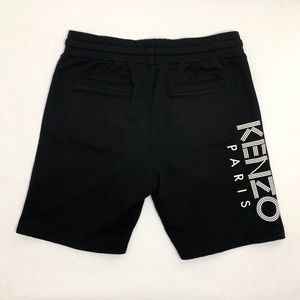 Kenzo | Urban Cotton Logo Print Shorts Black